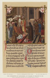 De kroning van Alexander I van Polen in Krakau in 1501 door English School